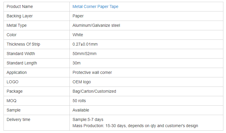 nqfiberglassmesh | Manufacturer Wall Drywall Flexible Joint Paper Aluminum Paper Corner Tape