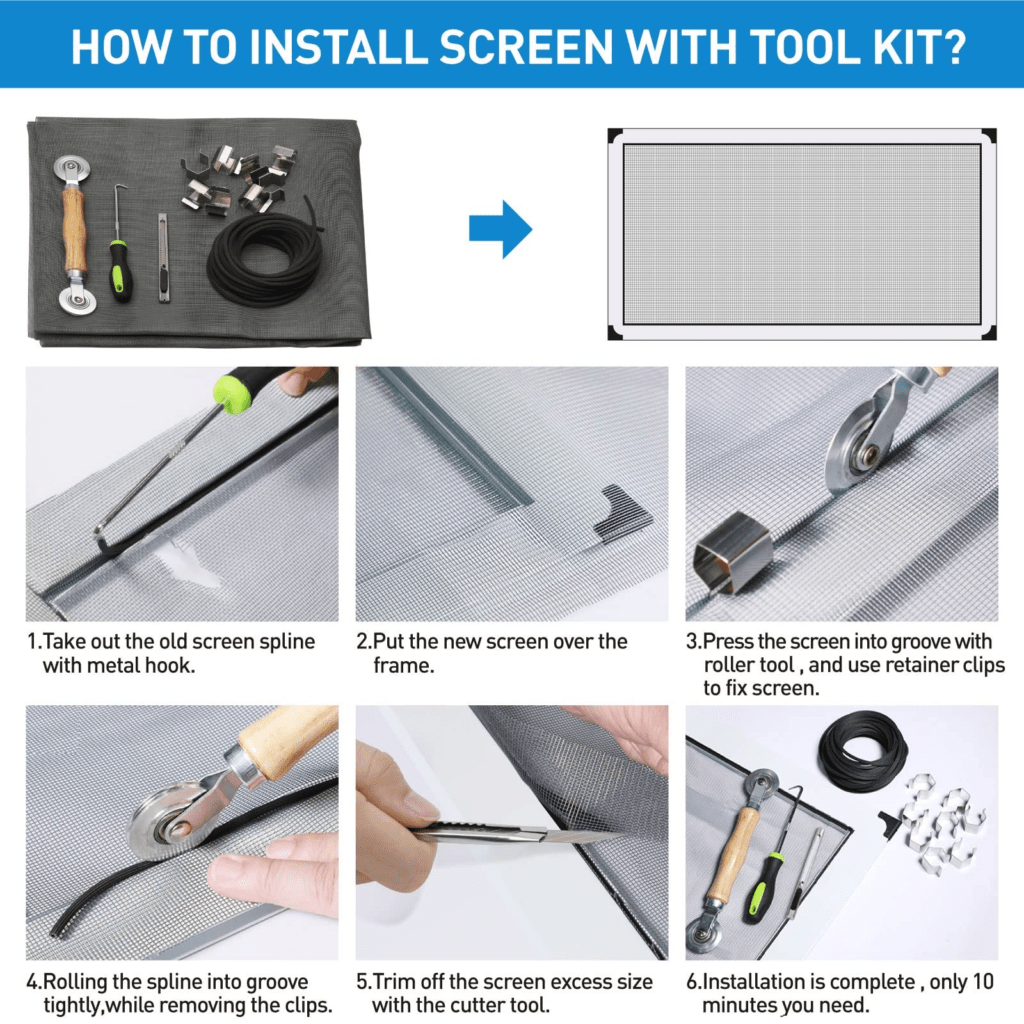 nqfiberglassmesh | How To Replace A Window Screen In 10 Minutes